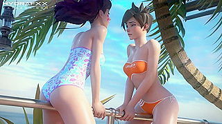 Overwatch Beauties Seduce Cock Hero in Steamy Fap Anthem Compilation