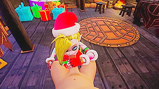 Jinx Brings Naughty Christmas Cheer with Steamy Blowjob Action