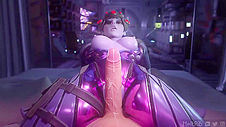 Widowmaker Rides Your Cock Hard Until She Cums Explosively