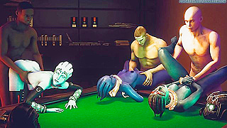 Alien Asari Dancers Caught Dominated in Steamy Group Encounter