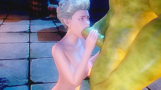 Orc Dominates Mature Beauty Under Moonlight in Forest Ritual – 3D Hentai