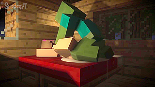 Minecraft Jenny Ravaged by Zombie Iron Golem in Steamy Hentai Encounter