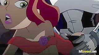 Cyborg Craves Redheads Curves in Dual-Penetration Hentai Fantasy