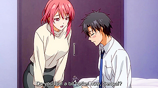 Busty Redhead Office Worker Pleasured by Senpais Creampie – Notice This Love 1