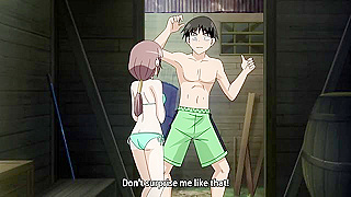 Teen Bangs Busty Japanese Girlfriend as Horny Neighbor Watches Secretly