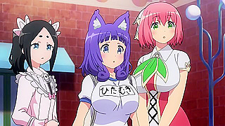 Hero Overwhelmed as Busty Priestess Drops Ontop His Face – Immoral Guild Ecchi Adventure