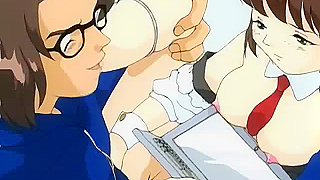 Naughty Maid Trapped Under Desk by Lustful Professor