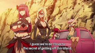 Lesbian Beauties Unleash Big Guns Against Busty Anime Temptresses