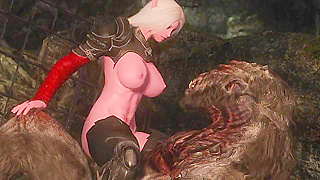 Elven Beauty Tempts Wild Beast with Sensual Footplay Before Fiery Encounter