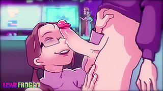 Mona Begs for Travis Thick Cock in Cartoon Throat Pussy Ride