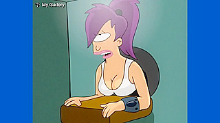 Leela Trapped as Fry Takes Her from Behind in Steamy Futuristic Encounter
