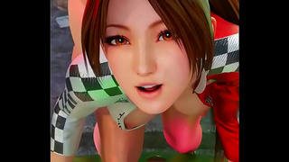 Mai Shiranui Rides Wild Race-Themed Ride in Steamy 3D Hentai Action
