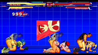 Shermie and Cher Share Steamy Lesbian Encounter with Leona Heidern in Wild Hentai Fantasy