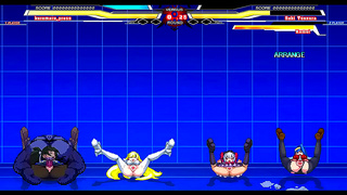 Kuromaku Battles Arcana Hearts in Steamy Hentai Clash with Explosive Climax