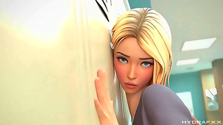 Seductive Anime Babe Grooves to Hot Beats in Steamy Dance Fantasy