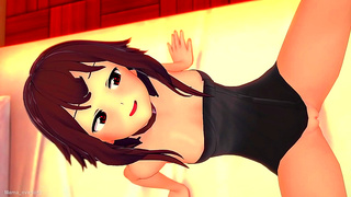 Megumins Steamy Infirmary Encounter After Dropping Her Towel – Konosuba HD Porn