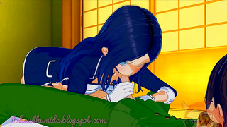 Yolanda Pleasures Her Lover with Fiery Blowie and handjob in steamy koikatsu scene