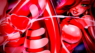 Reiq Flaunts Luscious Curves in Steamy Jiggly Anime HMV Encounter