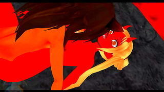Fox Boy Succumbs to Devils Lustful Touch in Steamy Hentai Encounter
