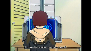 Lain Explores Digital Desires in Cyberpunk Hentai Fantasy