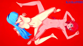 Hikaru, Umi Fuus Steamy Lesbian Encounter in Magical Knight Rayearth 3D