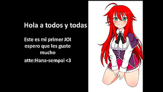 Rias Dominates with Seductive JOI Orders in Steamy Hentai Encounter