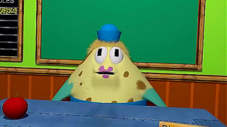 SpongeBob and Patrick Pleasure Mrs. Puff in Steamy Driving Class Encounter