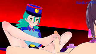 Nurse Joy and Officer Jennys Steamy Hentai Encounter with Busty creampie Action