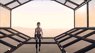 Brunette Beauty Struts Fallout 4 Elegance in Seductive Anime Allure