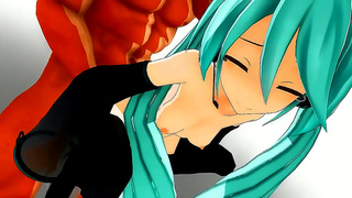 Mikus Sensual Blowjob Performance with Soft Moans – MMD Erotic Fantasy