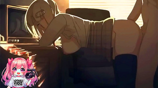 Blonde Stepmom Seduced by Neighbor in Hot Animated Encounter
