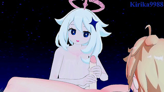 Paimon Lumines Steamy 3D Hentai Encounter in Genshin Fantasy World