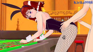 Diane and Elizabeths Steamy Lioness Bunnie Encounter in Wild 3D Hentai Action