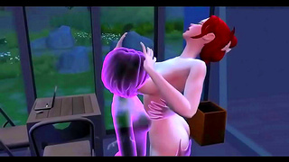 Phantom Pleasure: Ghostly Yuri Seduction in Stunning 3D Hentai Fantasy