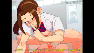 Nene Takes Charge in Classroom with Steamy Blowjob Fantasy