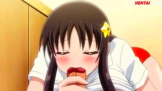 Hyunas Curvy Animated Babe Sways Sensually While Blowing Bubble Trouble