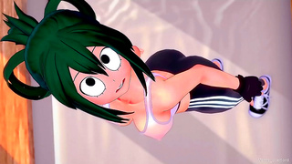 Tsuyu Asui Heats Up Post-Workout with Steamy Late-Night Desires