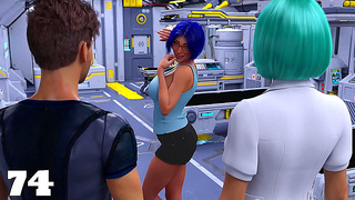 Sensual Blue-Haired Milf Joins Busty Doctor for Steamy 3D Hentai Tryst