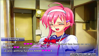 Curvy Anime Babe Takes Two Cocks in Steamy Love Apartment Scene