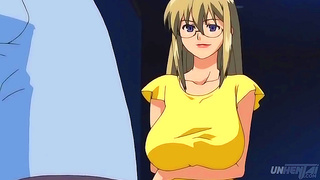 Stepmoms Busty Pleasure: Hot Oral Delivers Creamy Hentai Climax