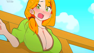 Alex the Hot MILF Trapped in Fence as Horny Steve Plows Her in Wild Minecraft Parody