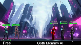 Goth StepMother Dominates Futuristic Cyberworld in Steamy Hentai Encounter