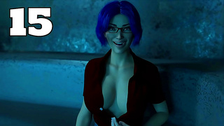 Blue-Haired Milfs Out-of-This-World creampie Date in Zero Gravity