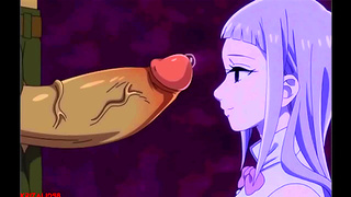 Seductive Hentai Beauty Masters Cock with Expert Throat Work