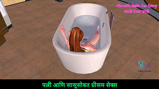 Teen Cutie Explores Her Pleasure in Steamy Bathtub Solo Play Scene