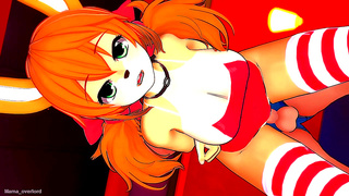 Anime Beauty Tempts in Bikini for Steamy Bedroom Encounter