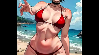 Adorable AI Girl Enjoys Steaming Hot Romance in Futuristic Anime Fantasy