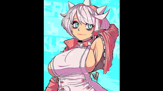 Elphelt Valentine Takes Thick Cock with Busty Pink Nipples Swaying