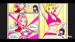 Naruto Pleasures Busty Beauties in Hot Animated Encounter