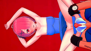 Pink-Haired Ram Delivers Steamy Foot Jobs in Hot Towel Encounter